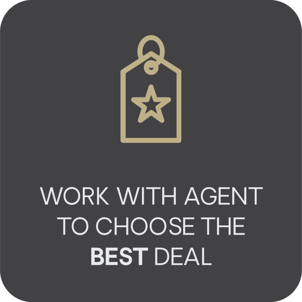 Work With Agent To Choose The Best Deal